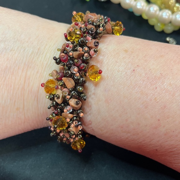 Rhodocrosite Beaded Bracelet - Picture 2 of 2